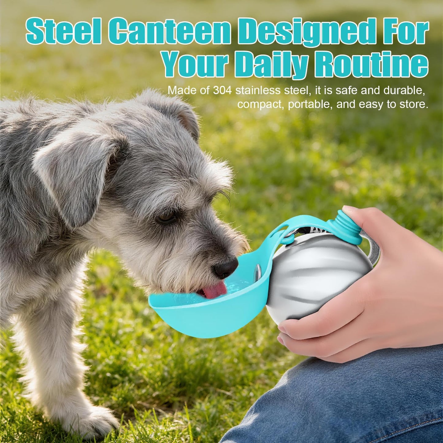 Portable Stainless Steel Dog Water Bottle